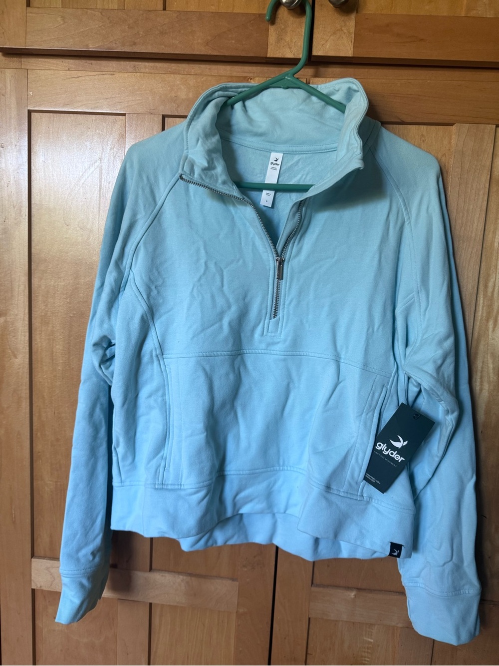 Glyder Pastel Blue Half-Zip Pullover